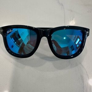 Baby WeeFarers Black Sunglasses with Blue Lenses